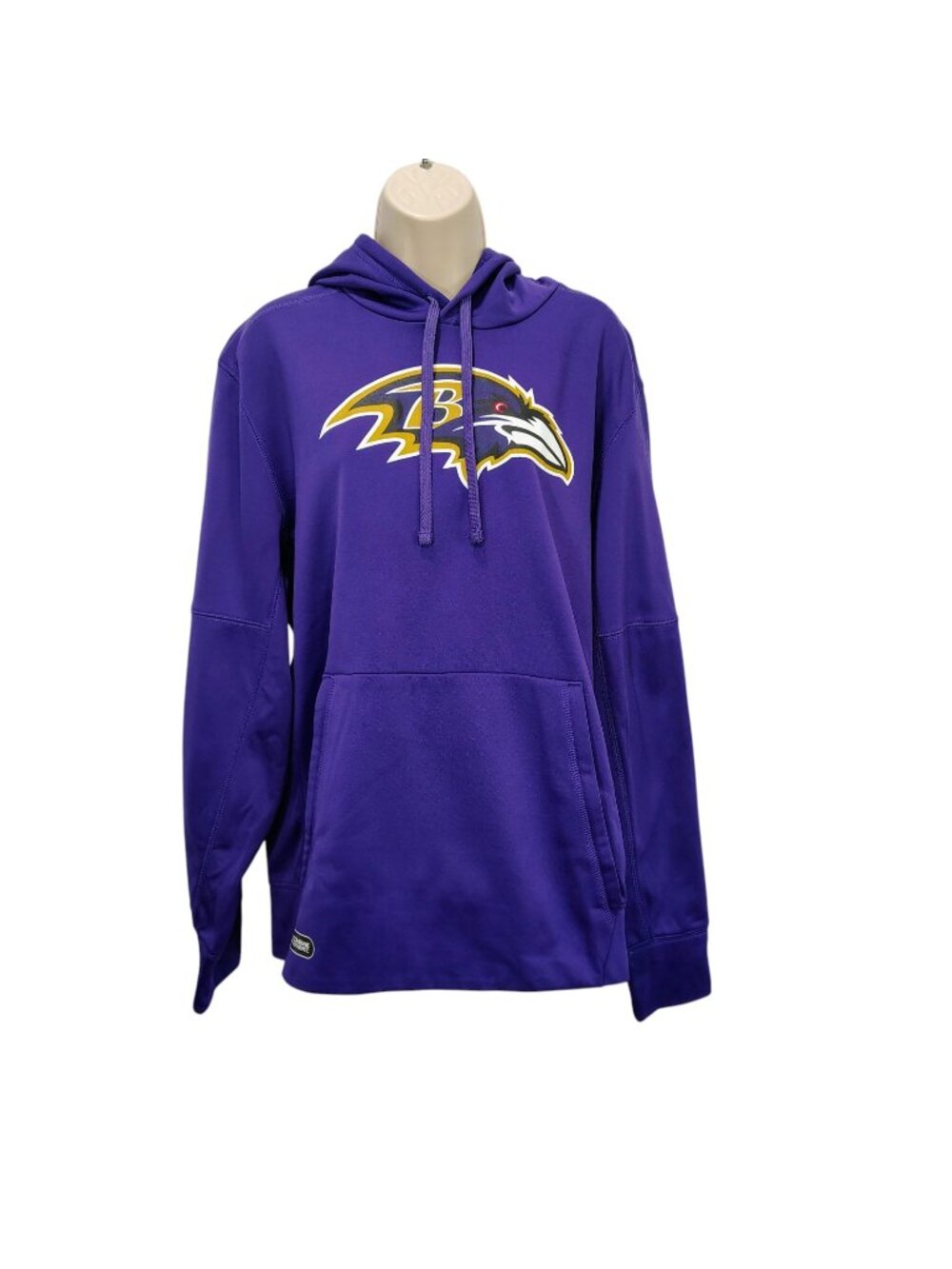 Fanatics Mens Large Purple Baltimore Ravens Ray Lewis Pullover Hoodie NFL